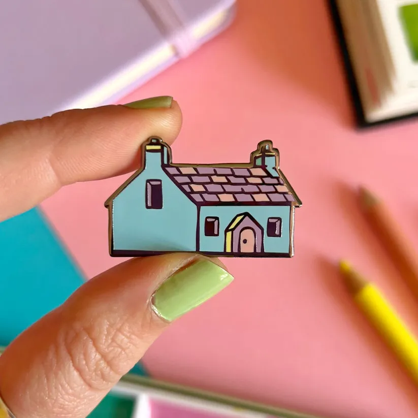 Cottage Enamel Pin