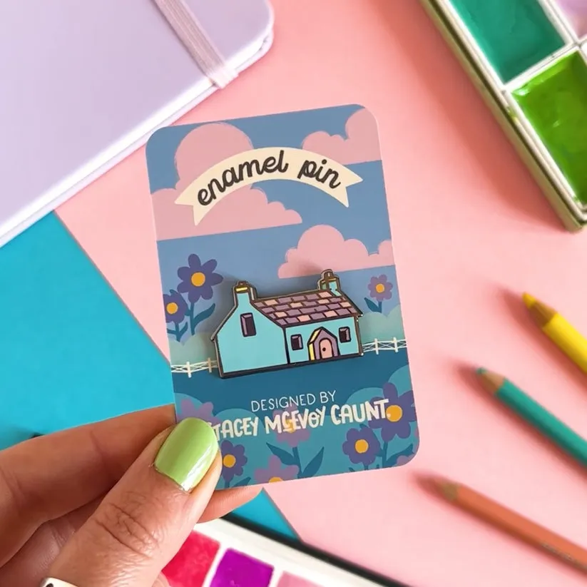 Cottage Enamel Pin
