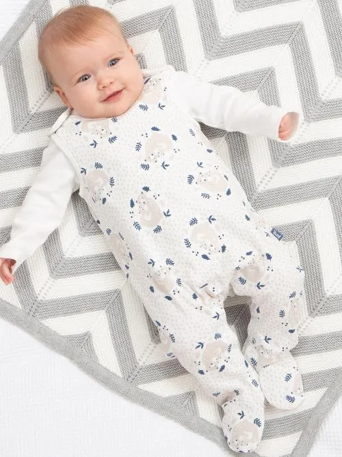 Snuggle Bear Dungaree Set